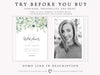 Greenery Bridal Shower Invitation | www.foreveryourprints.com