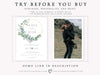 Eucalyptus Wreath Wedding Invitation | www.foreveryourprints.com