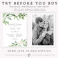 Greenery Rehearsal Dinner Invitation | www.foreveryourprints.com