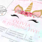Unicorn Birthday Party Invitation | www.foreveryourprints.com