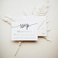 Minimalist Wedding RSVP Reply Card | www.foreveryourprints.com