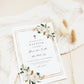 Classic Floral Baptism Invitation | www.foreveryourprints.com