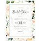 Peach Florals Bridal Shower Invitation | www.foreveryourprints.com