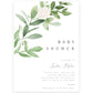 Greenery Baby Shower Invitation | www.foreveryourprints.com