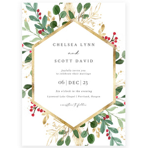 Winter Wedding Invitation | www.foreveryourprints.com