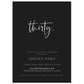 Classic 30th Birthday Invitation | www.foreveryourprints.com