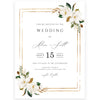 White Magnolias Wedding Invitation | www.foreveryourprints.com