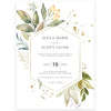 Modern Greenery Wedding Invitation | www.foreveryourprints.com