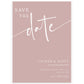 Minimalist Save The Date Invitation | www.foreveryourprints.com