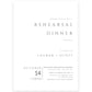 Minimalist Rehearsal Dinner Invitation | www.foreveryourprints.com
