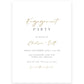 Classic Engagement Party Invitation | www.foreveryourprints.com