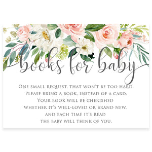 Floral Book Request Card | www.foreveryourprints.com