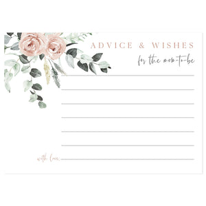 Floral Advice for Baby Card | www.foreveryourprints.com