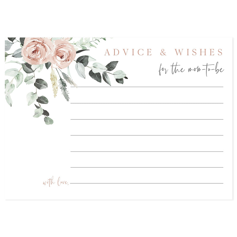 Floral Advice for Baby Card | www.foreveryourprints.com