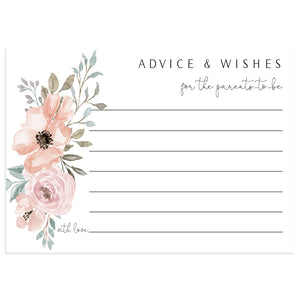 Floral Advice for Baby Card | www.foreveryourprints.com