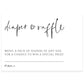 Minimalist Diaper Raffle Card | www.foreveryourprints.com