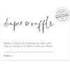 Minimalist Diaper Raffle Card | www.foreveryourprints.com