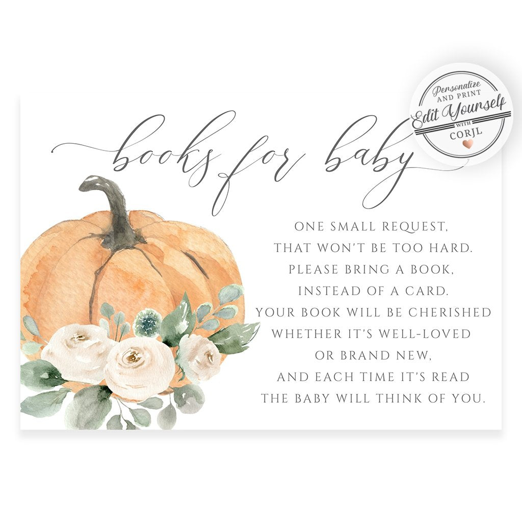 Pumpkin Book Request Card | www.foreveryourprints.com