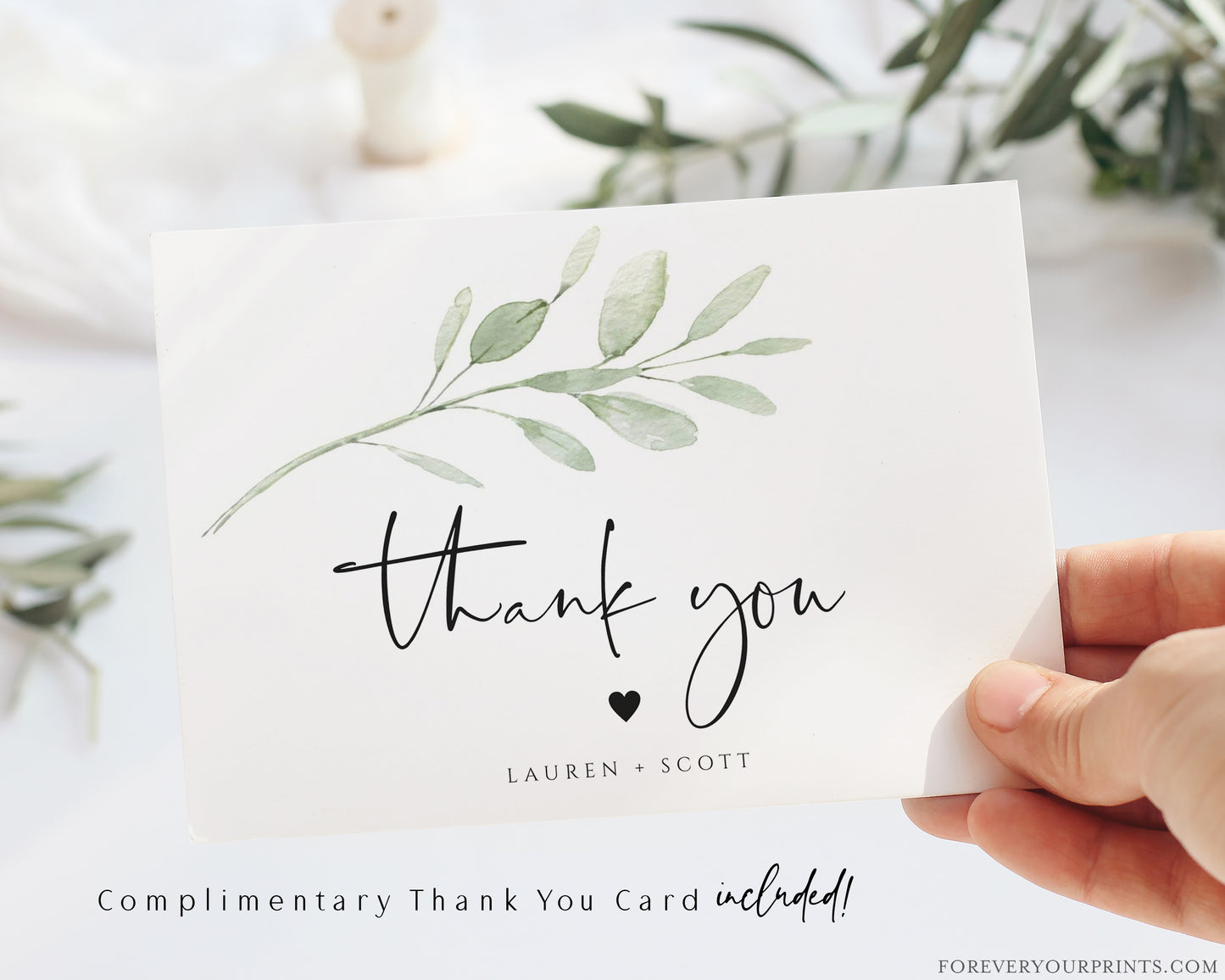 Complimentary Thank You Card | www.foreveryourprints.com