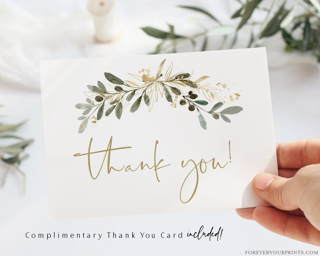 Complimentary Thank You Card | www.foreveryourprints.com