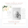 Floral Baby Shower Invitation | www.foreveryourprints.com