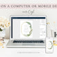 Elegant Greenery Baby Shower Invitation | www.foreveryourprints.com