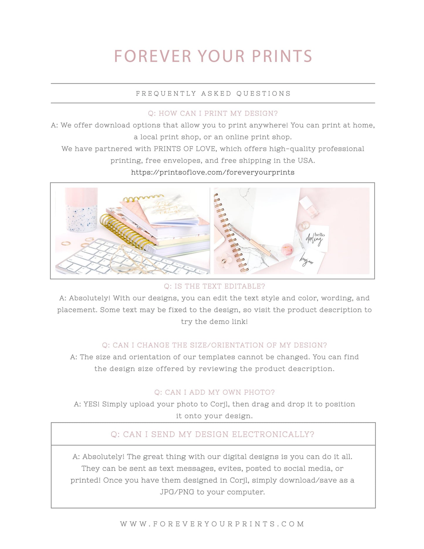 FAQ | www.foreveryourprints.com