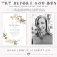 Blush Floral Bridal Shower Invitation | www.foreveryourprints.com