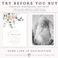 Floral First Holy Communion Invitation | www.foreveryourprints.com