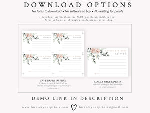 Floral Advice for Baby Card | www.foreveryourprints.com