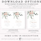 Floral First Holy Communion Invitation | www.foreveryourprints.com