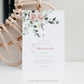 Floral First Holy Communion Invitation | www.foreveryourprints.com