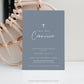 Minimalist First Holy Communion Invitation | www.foreveryourprints.com